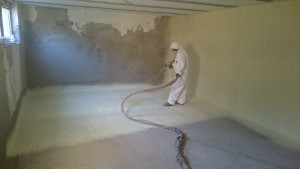 spray foam instalation
